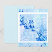 Papier Fleurs Abstraites bleues (Devant / Derrière)