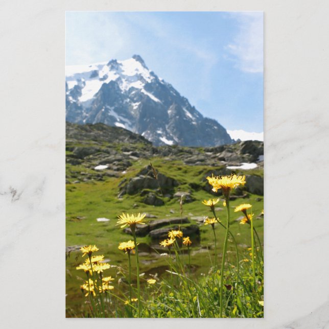 Papier Fleurs alpines - Magnifique ! (Devant)