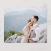 Papier Fleurs blanches de budget Photo de remerciement de (Dos)