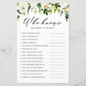 Papier Fleurs blanches d'hiver qui connaît la mariée meil (Devant)