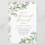 Papier Fleurs blanches Répétition de verdure Brunch Invit<br><div class="desc">Célébrez votre histoire d'amour avec notre invitation à un brunch de répétition personnalisable, avec une belle aquarelle design de verdure luxuriante et des fleurs blanches douces. Cette invitation à la répétition verdoyante donne le ton de votre journée spéciale avec son esthétique intemporelle et d'inspiration nature. Cette invitation élégante et intemporelle...</div>