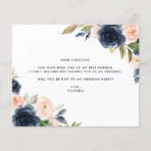 Papier Fleurs bleues et bleues, tu seras ma servante (Dos)