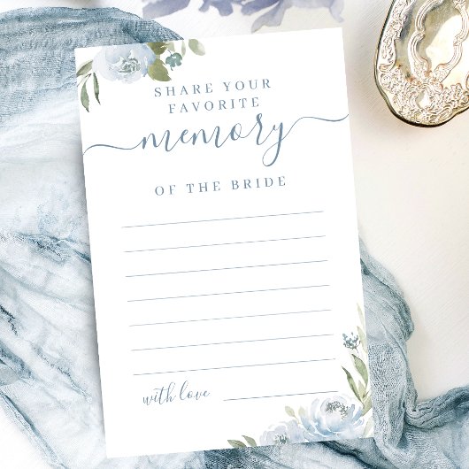Papier Fleurs bleues poussiéreuses partagez un souvenir b
