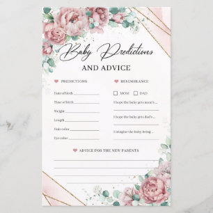 Papier Fleurs bleues verdure Baby Prédiction et conseil