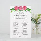 Papier Fleurs ce qui est dans votre jeu de bourse (Debout devant)