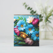 Papier Fleurs colorées (Debout devant)