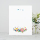 Papier Fleurs colorées et texte Modèle. (Debout devant)