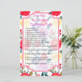 Papier Fleurs Comme vous connaissez bien le jeu de baby s (Debout devant)