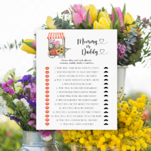 Papier Fleurs cultivées localement baby shower - maman ou