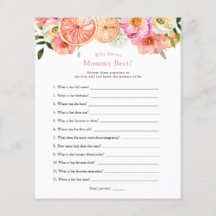 Papier Fleurs d'agrumes roses qui connaissent maman mieux