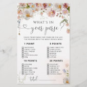 Papier Fleurs d'aquarelle Ce qui est dans votre jeu de sa (Devant)