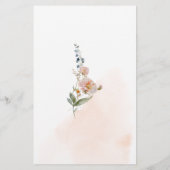 Papier Fleurs d'aquarelle Ce qui est dans votre jeu de sa (Dos)