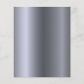 Papier Fleurs d'argent Invitation 60e anniversaire de mar (Dos)