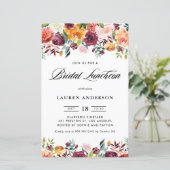 Papier Fleurs d'automne Garland Bridal Luncheon Invitatio (Debout devant)
