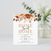 Papier fleurs d'automne rustiques invitation à la fête de (Debout devant)