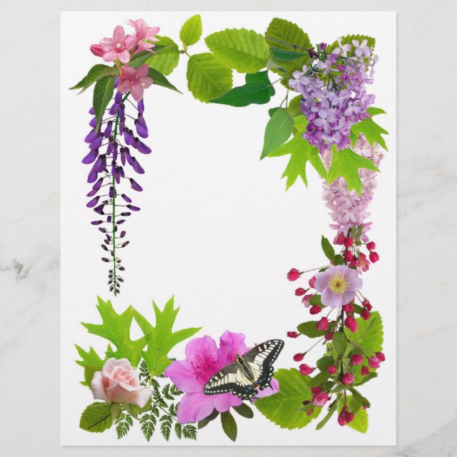 Papier Fleurs d'avril (Devant)