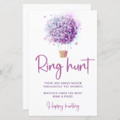 Papier Fleurs de ballon aquarelle | Jeu de chasse aux ann (Devant / Derrière)