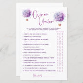 Papier Fleurs de ballon aquarelle | Jeu Over & Under (Devant / Derrière)