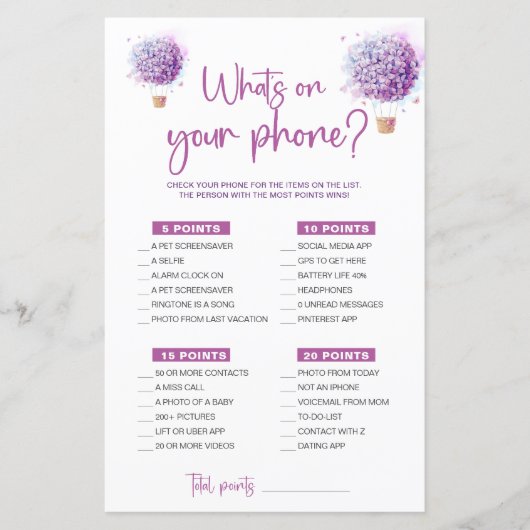 Papier Fleurs de ballon aquarelle | Qu'est-ce qu'il y a s (Devant)