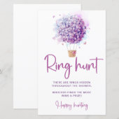 Papier Fleurs de ballons à l'aquarelle | Jeu de chasse à  (Devant / Derrière)