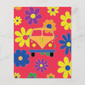 Papier Fleurs de Bat mitzvah à barres BM 2 (Dos)