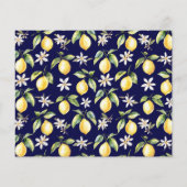 Papier Fleurs de citrons Arbre Branche Botanique Recette (Dos)