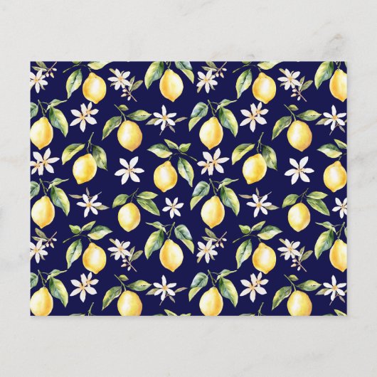 Papier Fleurs de citrons Arbre Branche Botanique Recette (Dos)