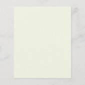 Papier Fleurs de citrons et Faire-part de mariage de verd (Dos)