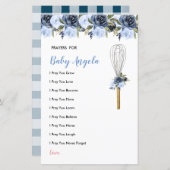 Papier Fleurs de la marine Prières pour la végétation de  (Devant / Derrière)