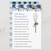 Papier Fleurs de la Marine Qui Connaît Maman Meilleure Ve (Devant / Derrière)