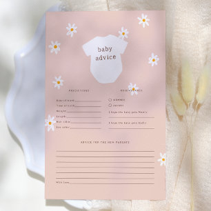 Papier Fleurs de marguerite Boho Baby Prediction & Consei