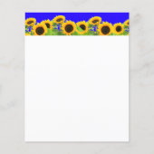 Papier Fleurs de soleil - drapeau ukrainien Paix Liberté (Devant)