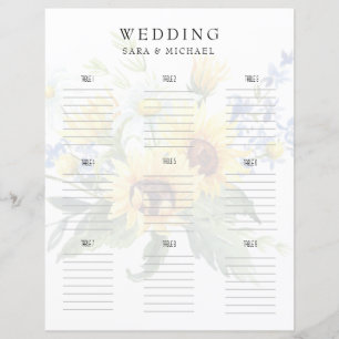 Papier Fleurs de soleil mariages en fleurs