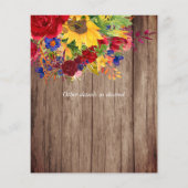 Papier Fleurs de soleil rustiques Roses rouges Couples nu (Dos)