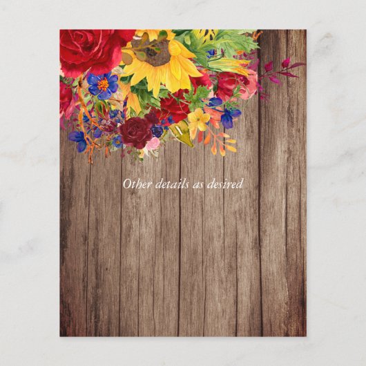 Papier Fleurs de soleil rustiques Roses rouges Couples nu (Dos)