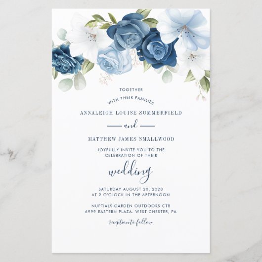 Papier Fleurs de verdure Eucalyptus aquarelle mariage ble (Devant)
