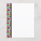 Papier FLEURS DE VIE - gradients multicolores motif (Devant)