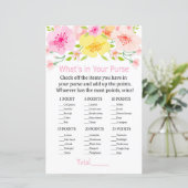 Papier Fleurs délicates Ce qui est dans votre jeu de sacs (Debout devant)