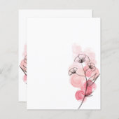 Papier Fleurs d'encre d'alcool rose (Devant / Derrière)