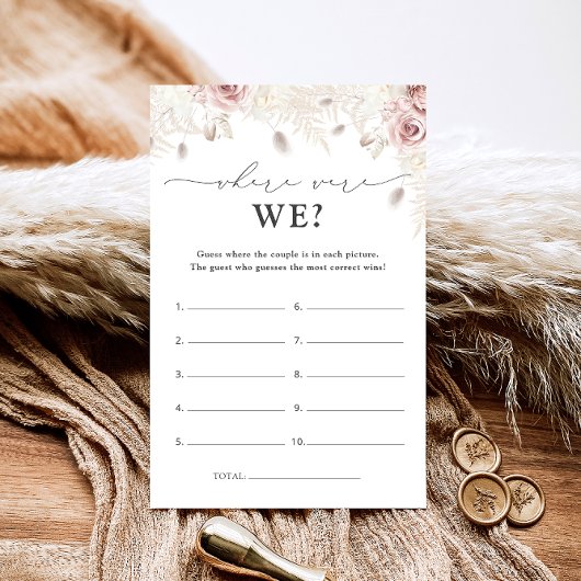 Papier Fleurs Élégantes Où Étions-Nous Jeu De Fête des ma