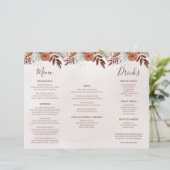 Papier Fleurs en terre cuite Boho Mariage de automne Trif (Debout devant)