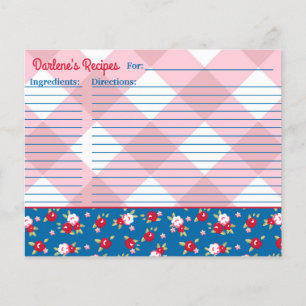 Papier Fleurs et Rayures de Style Shabby Chic Personnalis