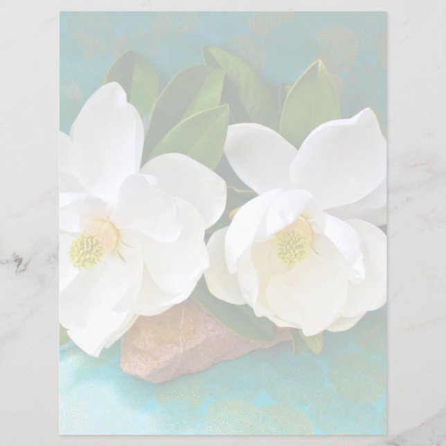 Papier Fleurs | Fleur Magnolia (Devant)