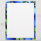 Papier Fleurs fractales (Devant)