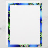 Papier Fleurs fractales (Devant / Derrière)