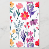 Papier Fleurs Nursery Rhyme Quiz jeu de baby shower (Dos)