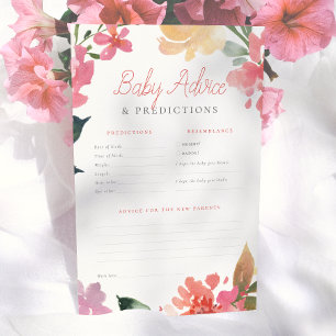 Papier Fleurs printanières   Jeu de prédictions et consei