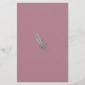 Papier Fleurs romantiques peintes à la main Informations (Dos)