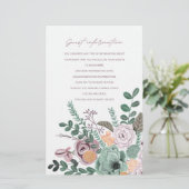 Papier Fleurs romantiques peintes à la main Informations (Debout devant)