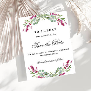 Papier Fleurs roses de lavande, budget mariage save the d